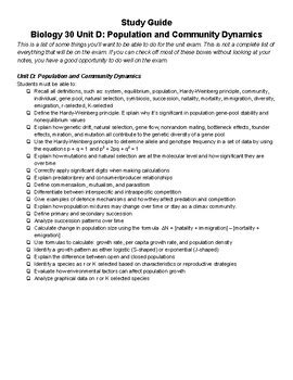 Biology Population Dynamics Study Guide Answers Epub