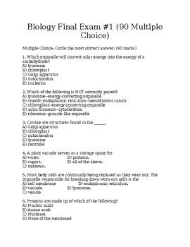 Biology Practice Multiple Choice Exam 63 Answers Epub