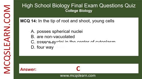 Biology Questions And Answers For High Schools PDF