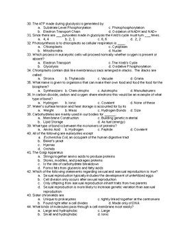 Biology Semester 1 Exam Review Answers Reader