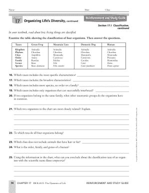 Biology Study Answer Key Organizing Lifes Diversity Kindle Editon