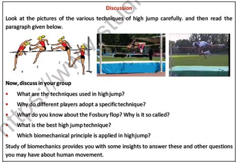 Biomechanics and Sports: Tackling the Class 12 Conundrum