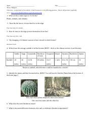 Biomes Webquest Answer Sheet Doc