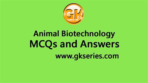 Biotechnology Multiple Choice Questions And Answers Reader