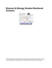 Biozone International Worksheet Answers Epub