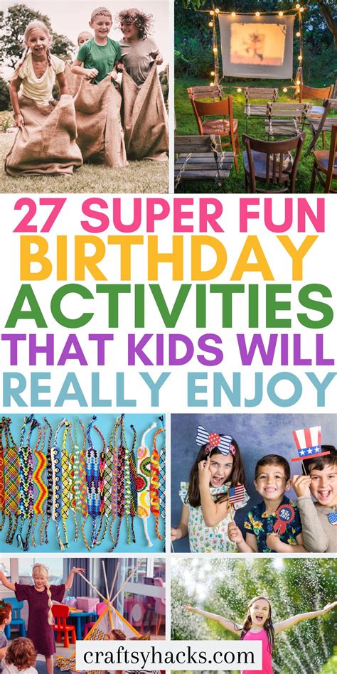 Birthday Activity Ideas for All Ages