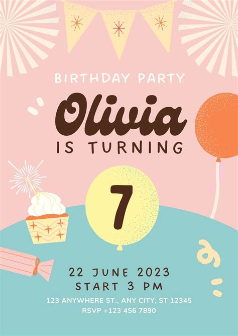 Birthday Invitation Free Templates