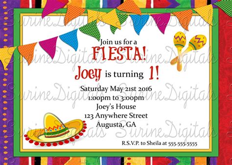 Birthday Invitation Templates In Spanish