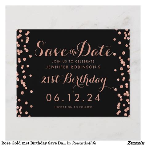 Birthday Save The Date Templates Free