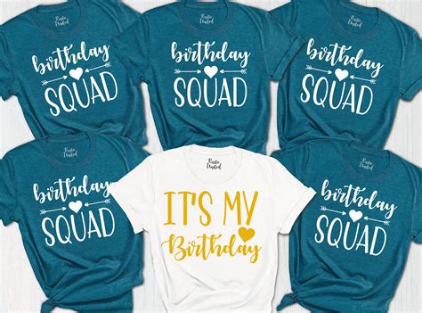 Birthday Shirts for Squad: Express Unity and Celebration