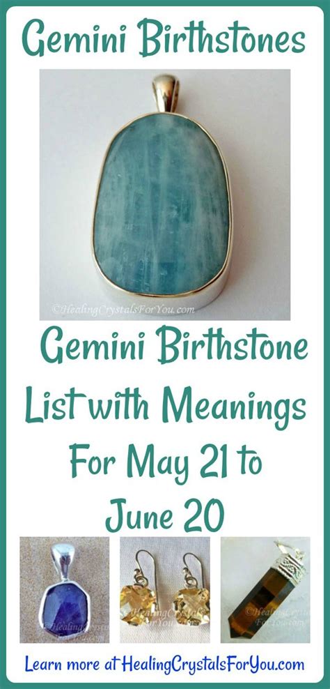 Birthstones of Gemini: Unraveling the Magic and Significance