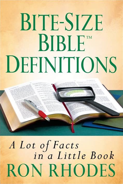 Bite-Size Bible Definitions A Lot of Facts in a Little Book Kindle Editon