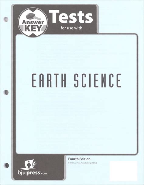 Bju Earth Science Answer Key 4th Edition Reader