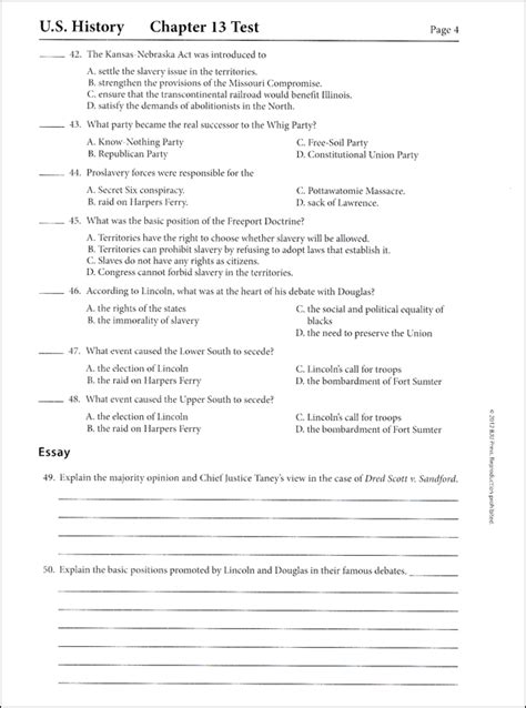 Bju Test Answers American History Ch 25 PDF