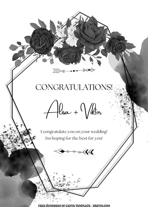 Black & White Invitation Templates