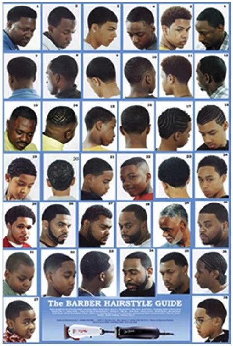 Black Barber Hairstyle Chart