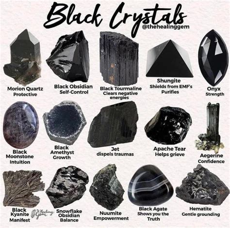 Black Crystals: A Symbol of Protection and Transformation