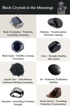 Black Crystals: Grounding, Protection, and Transformation