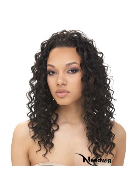 Black Curly Wigs Lace Front Synthetic Without Bangs Curly Bob Wigs