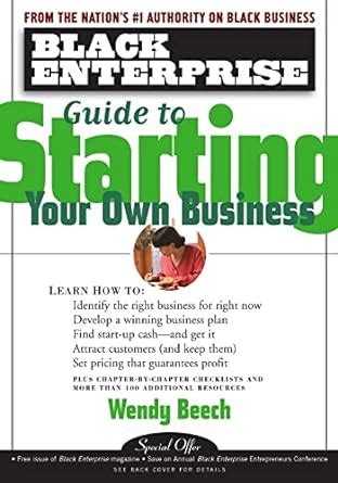 Black Enterprise Guide to Starting Your Own Business Reader