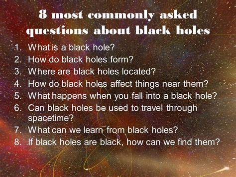 Black Hole Questions And Answers Kindle Editon