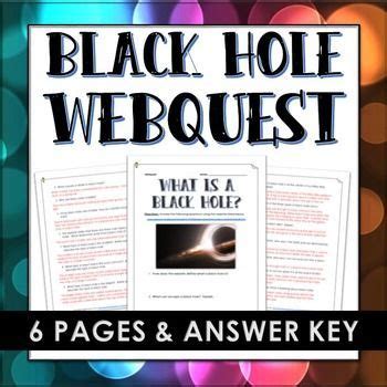 Black Hole Web Quest Answers Doc