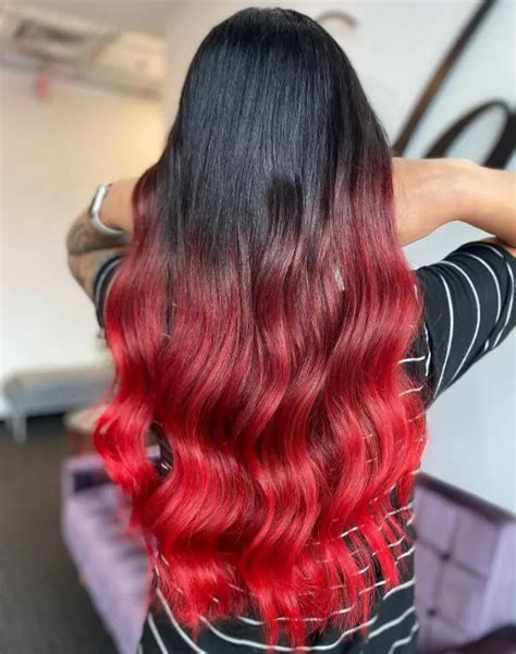 Black Red Ombre Hair Color: A Fiery Fusion for a Striking Transformation