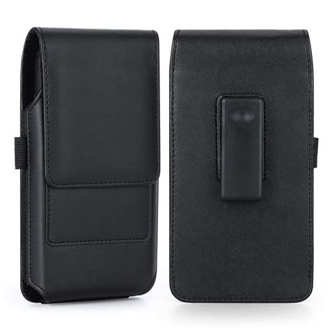 Black Swivel Clip Leather Samsung Reader