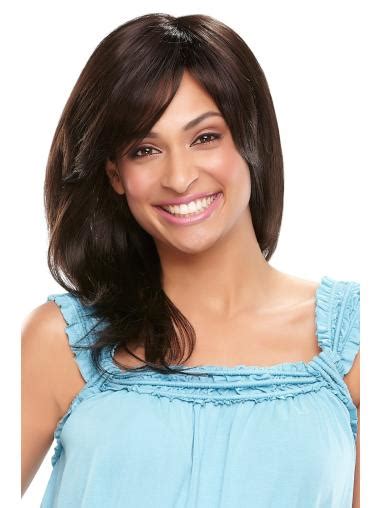 Black Wavy Synthetic Comfortable Medium Wigs