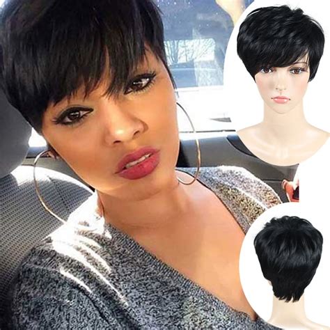 Black Wigs Short Hair