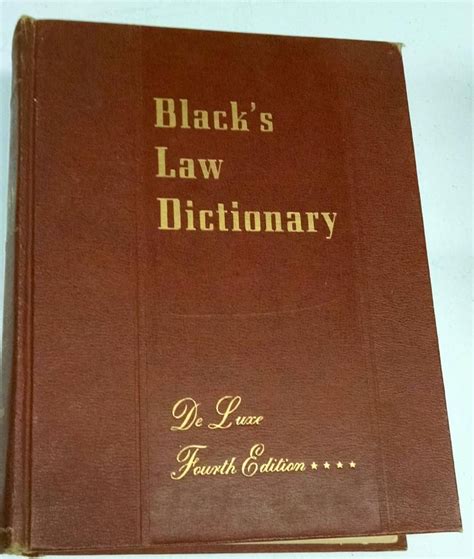 Black s Law Dictionary With Pronunciation Guide Deluxe Fourth Edition Doc
