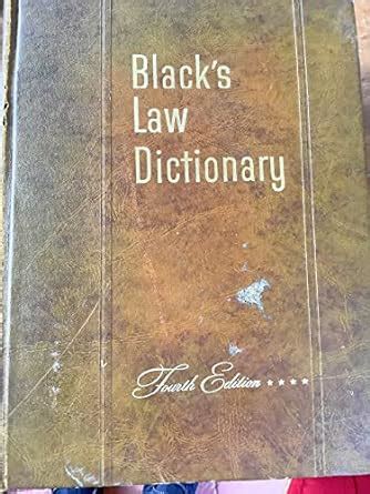 Black s Law Dictionary With Pronunciation Guide Deluxe Fourth Edition Epub