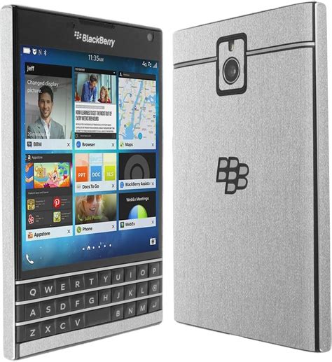 BlackBerry Passport Protector Coverage Skinomi Reader