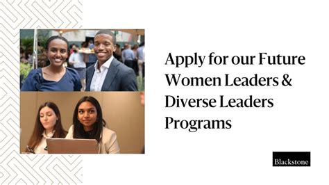 Blackstone Future Women Leaders Program: Empowering the Next Generation of Business Leaders