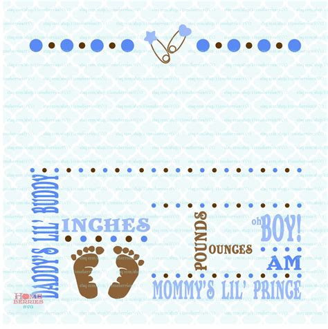 Blank Birth Announcement Template