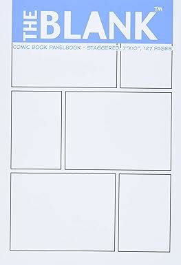 Blank Comic Book Panelbook Staggered Kindle Editon