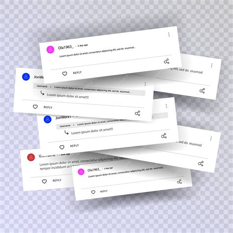 Blank Comment Section Template
