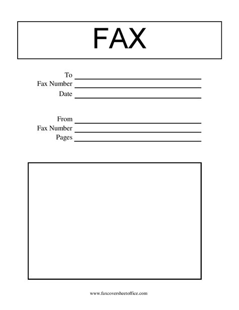 Blank Fax Cover Sheet Printable