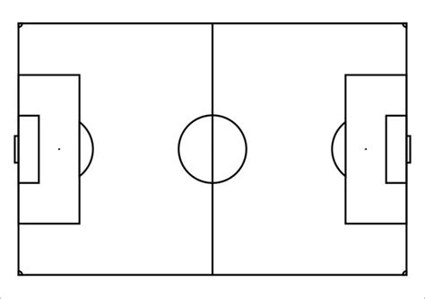 Blank Football Pitch Template