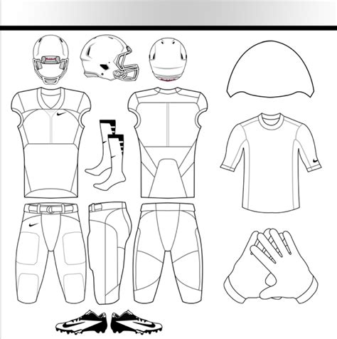 Blank Football Uniform Template