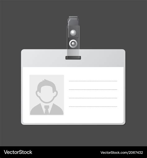 Blank Id Badge Template