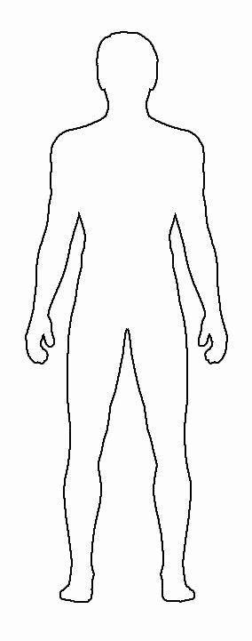 Blank Male Body Template