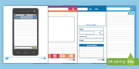 Blank Social Media Templates