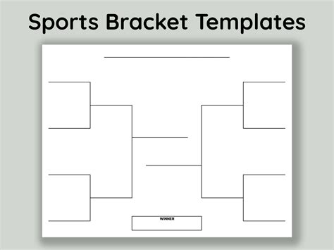 Blank Sports Bracket Template