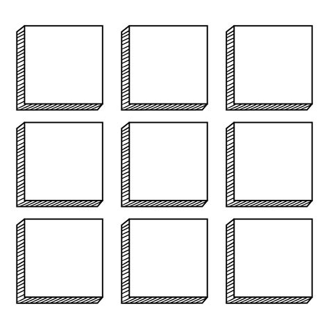 Blank Squares Template