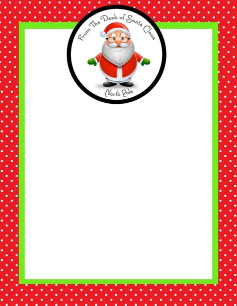 Blank Template Letter From Santa