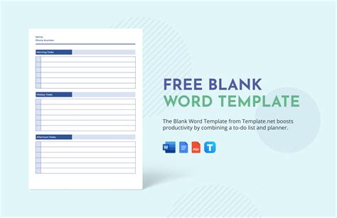 Blank Templates Free Download