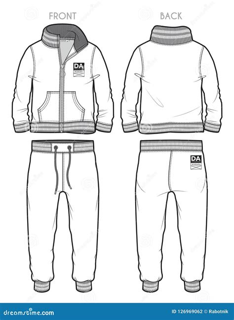 Blank Tracksuit Template