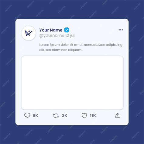 Blank Tweet Template