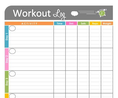 Blank Workout Template